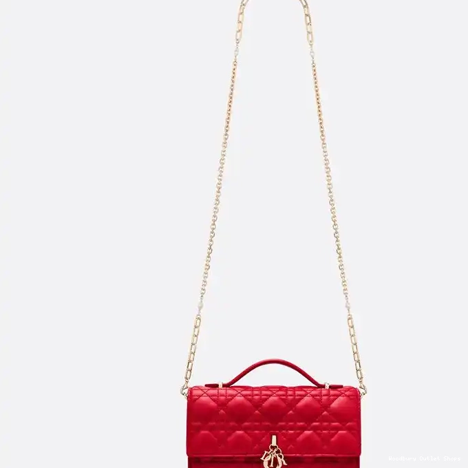 Cheap Handle Dior Cannage Bag Miss Lambskin Mini Red Top 0323 Hot Sale